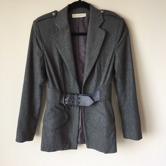 Wool and leather blazer/Jacket - Picture 6 of 8